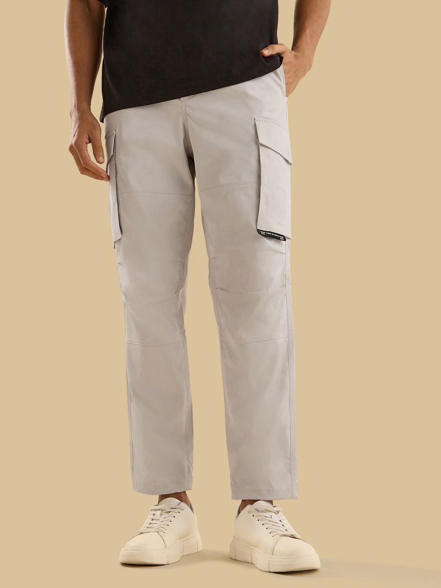Slogan Applique Utility Pants