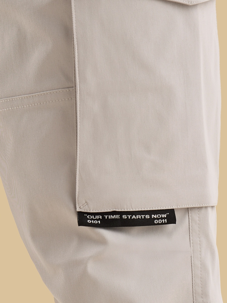 Slogan Applique Utility Pants