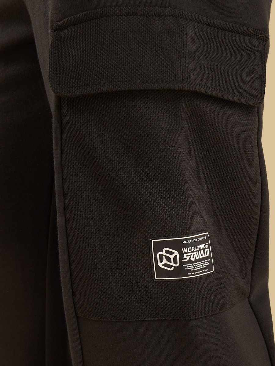 Pique Textured Cargo Joggers