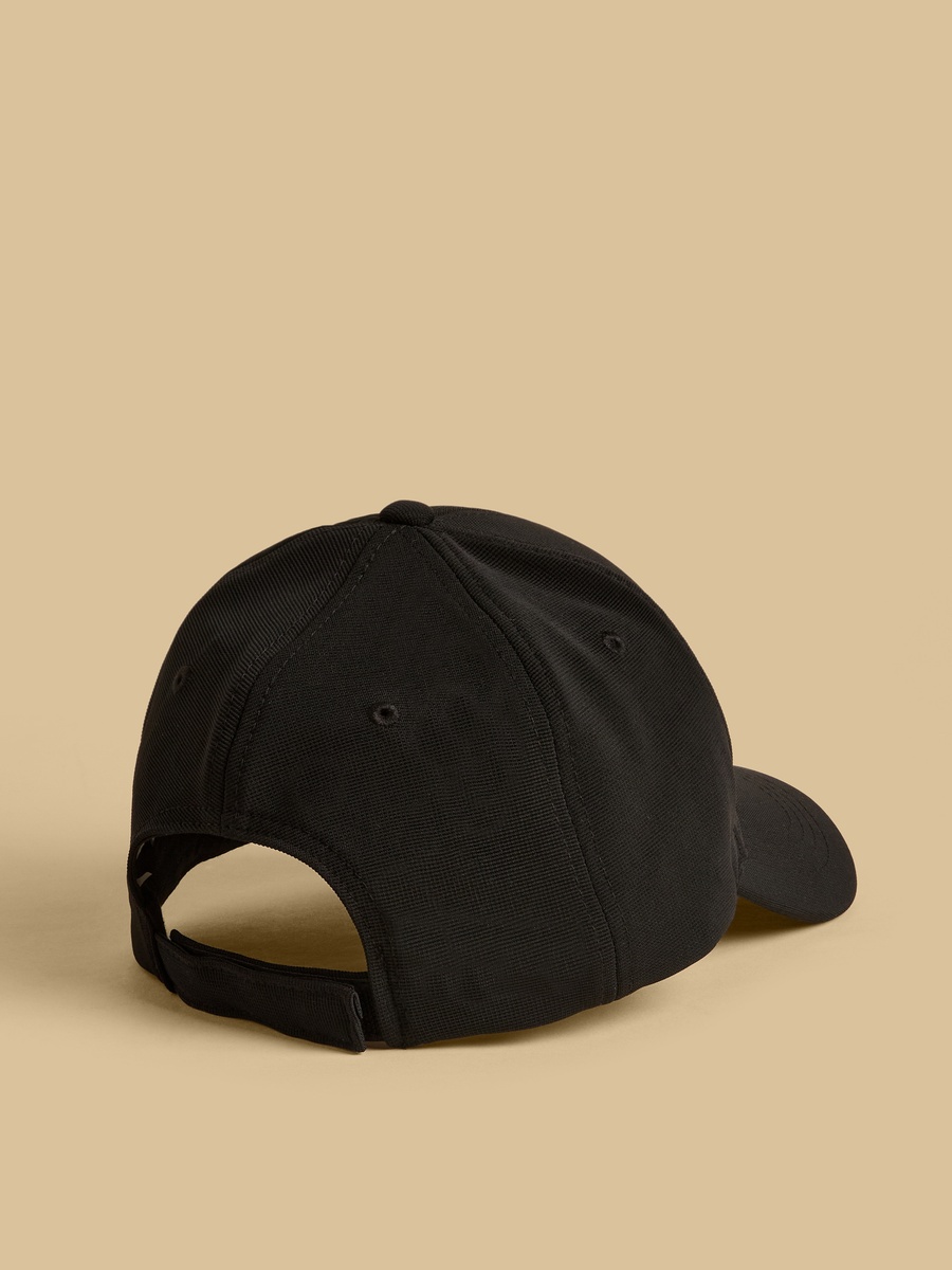 Embroidered Cap with Hook and Loop Strap Closure