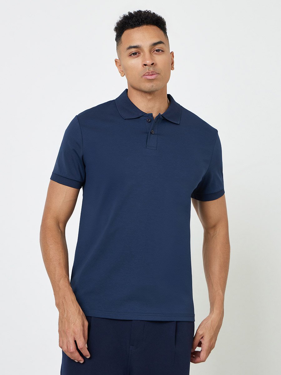 Men Cotton Stretch Regular Fit Polo