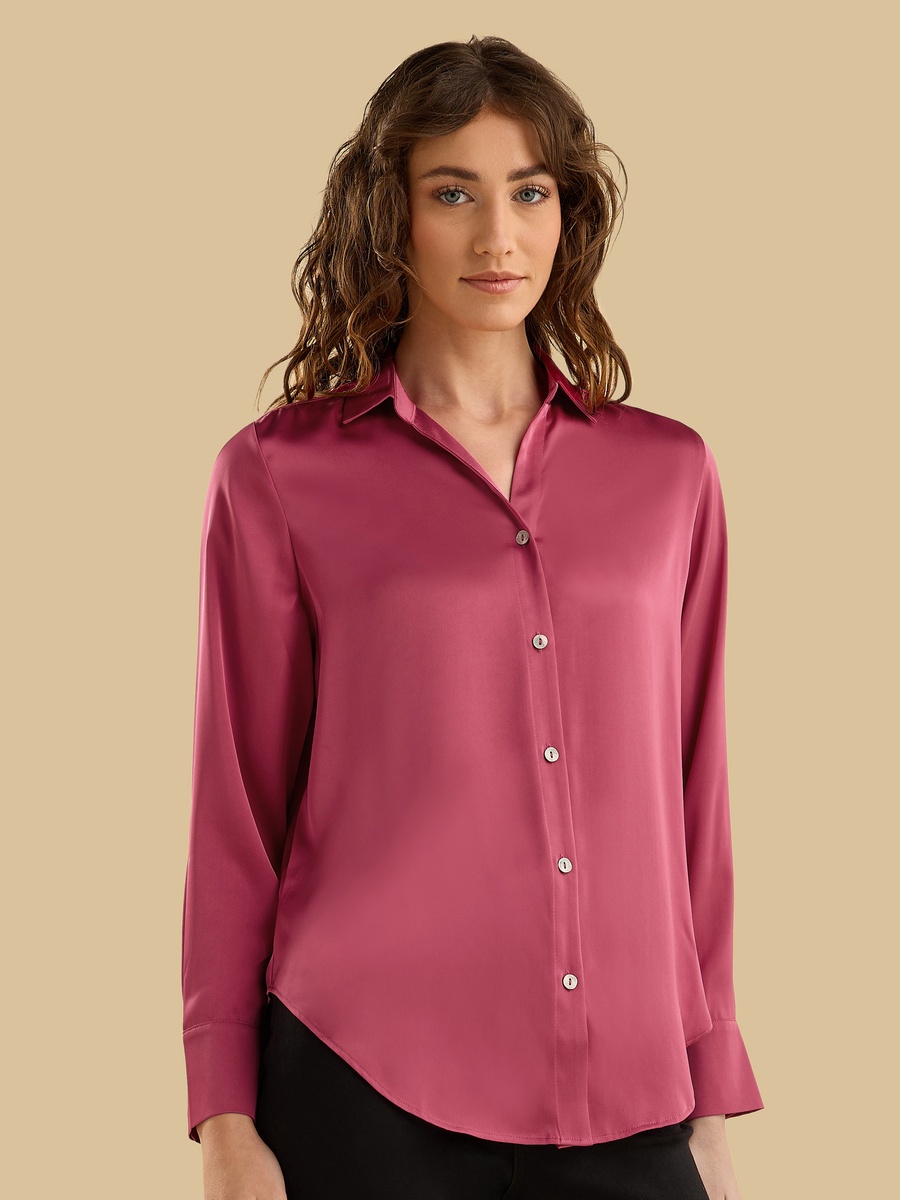 Oversized Satin Shirt