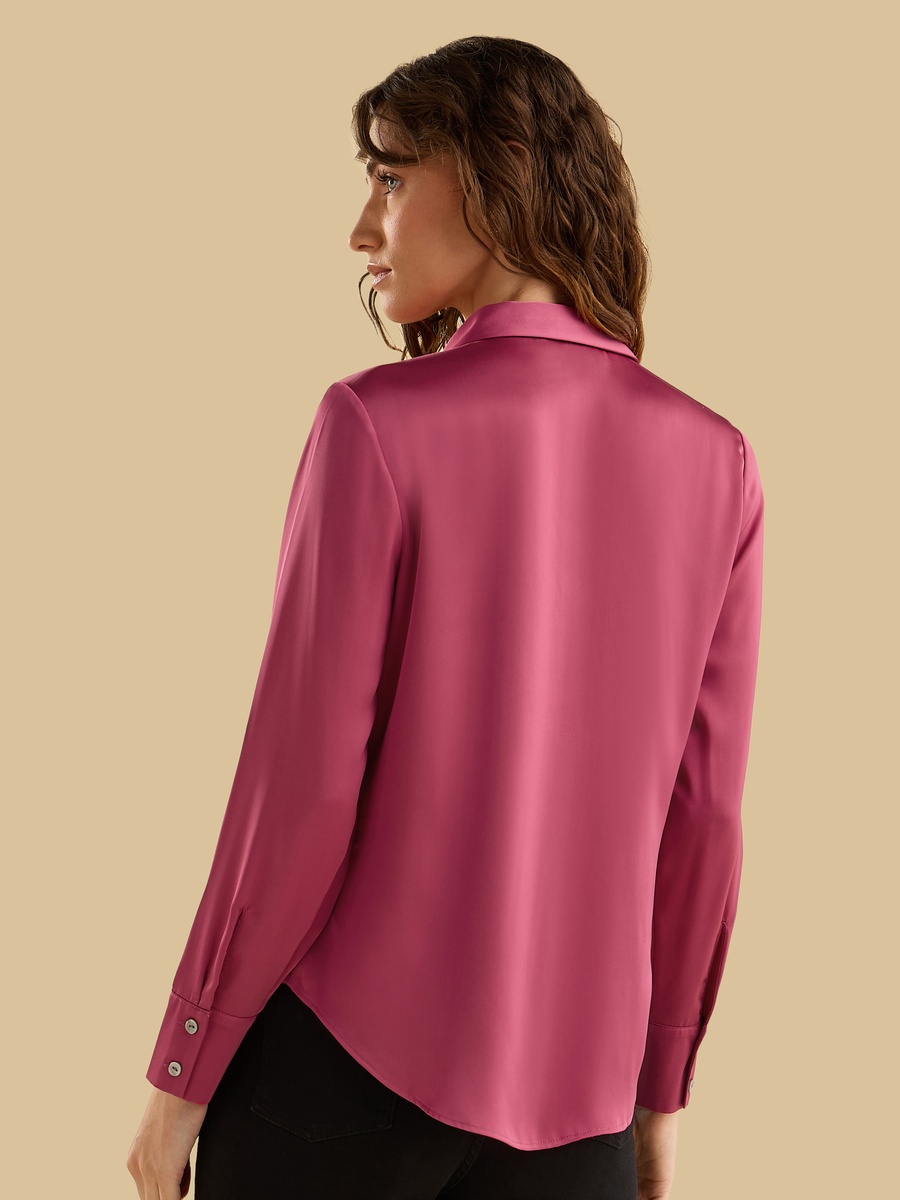 Oversized Satin Shirt