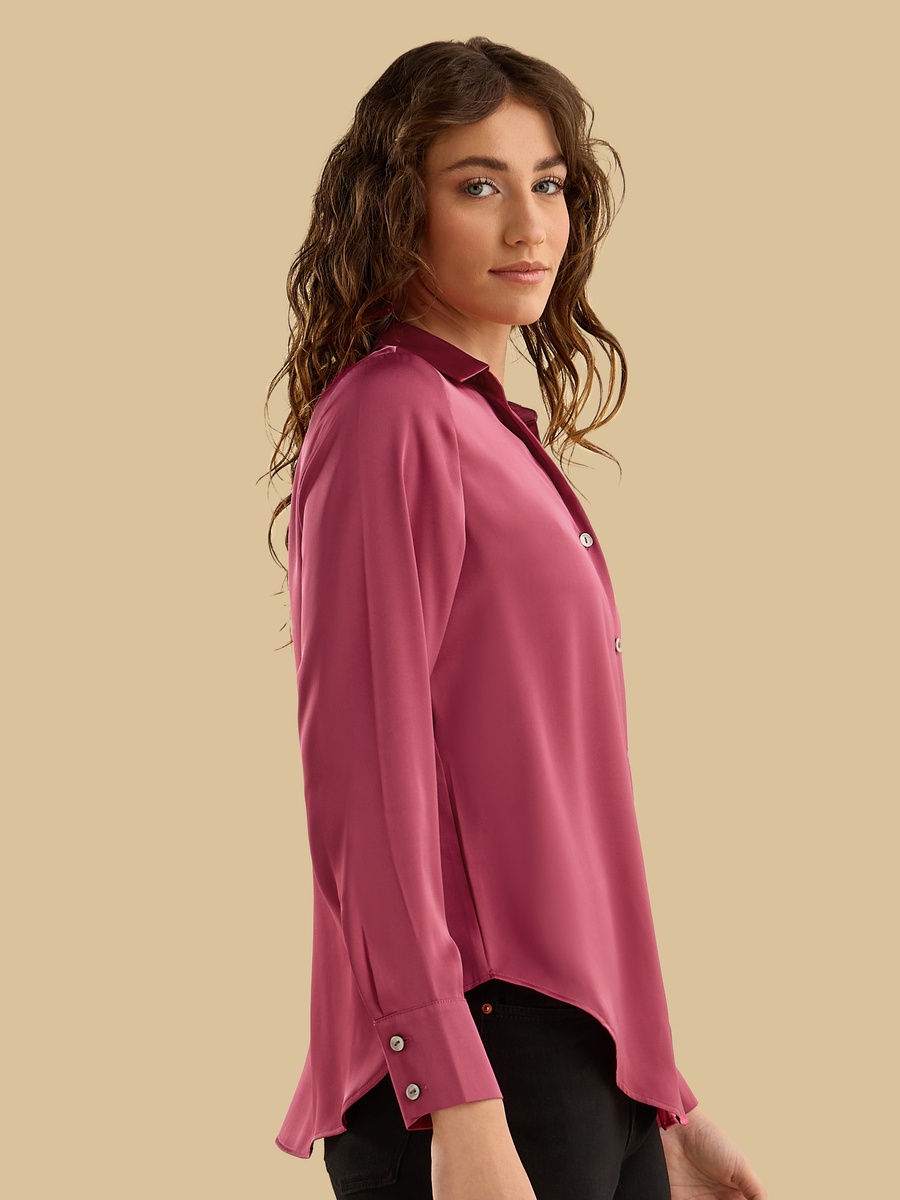 Oversized Satin Shirt