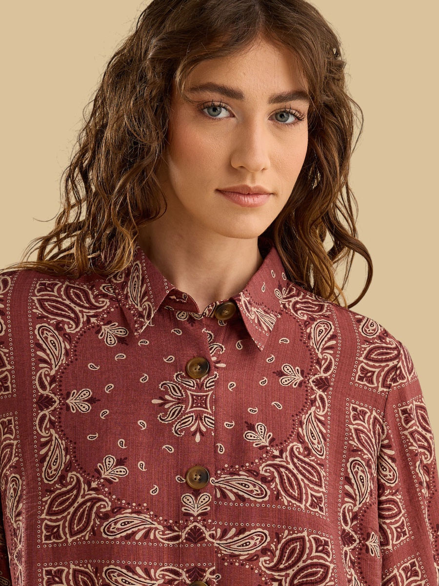 Printed Oversized Shirt