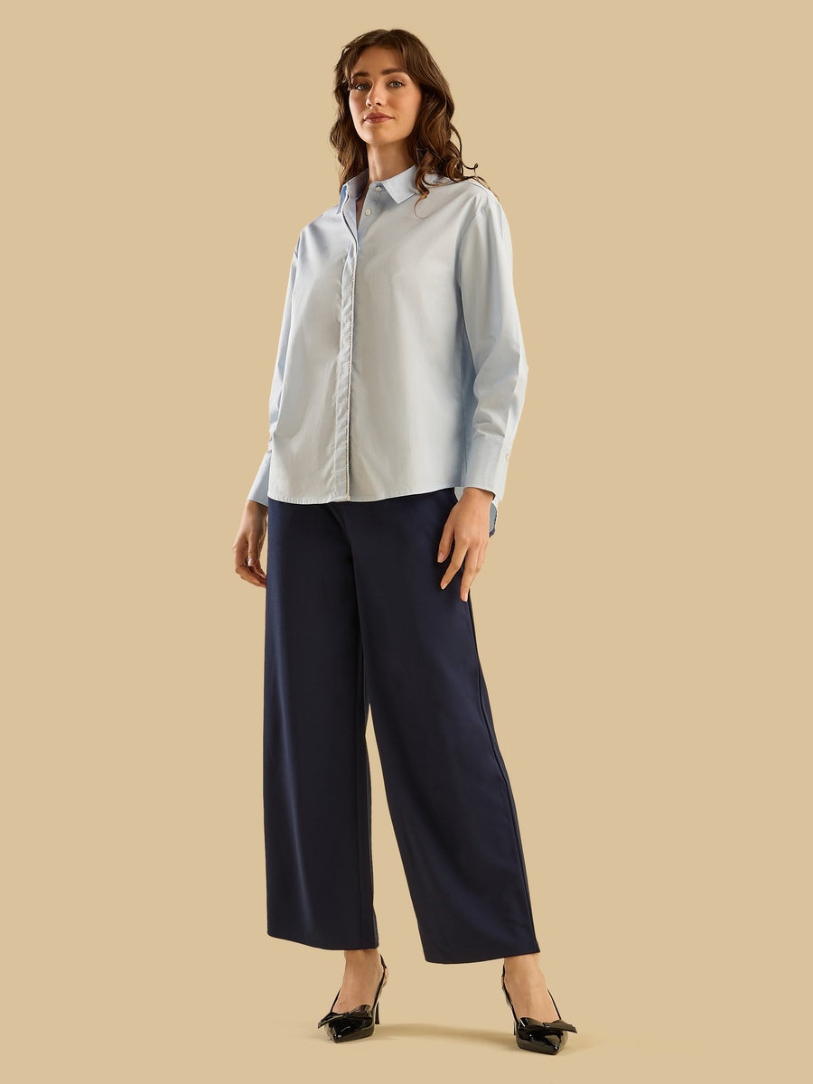 Embellished Poplin Shirt