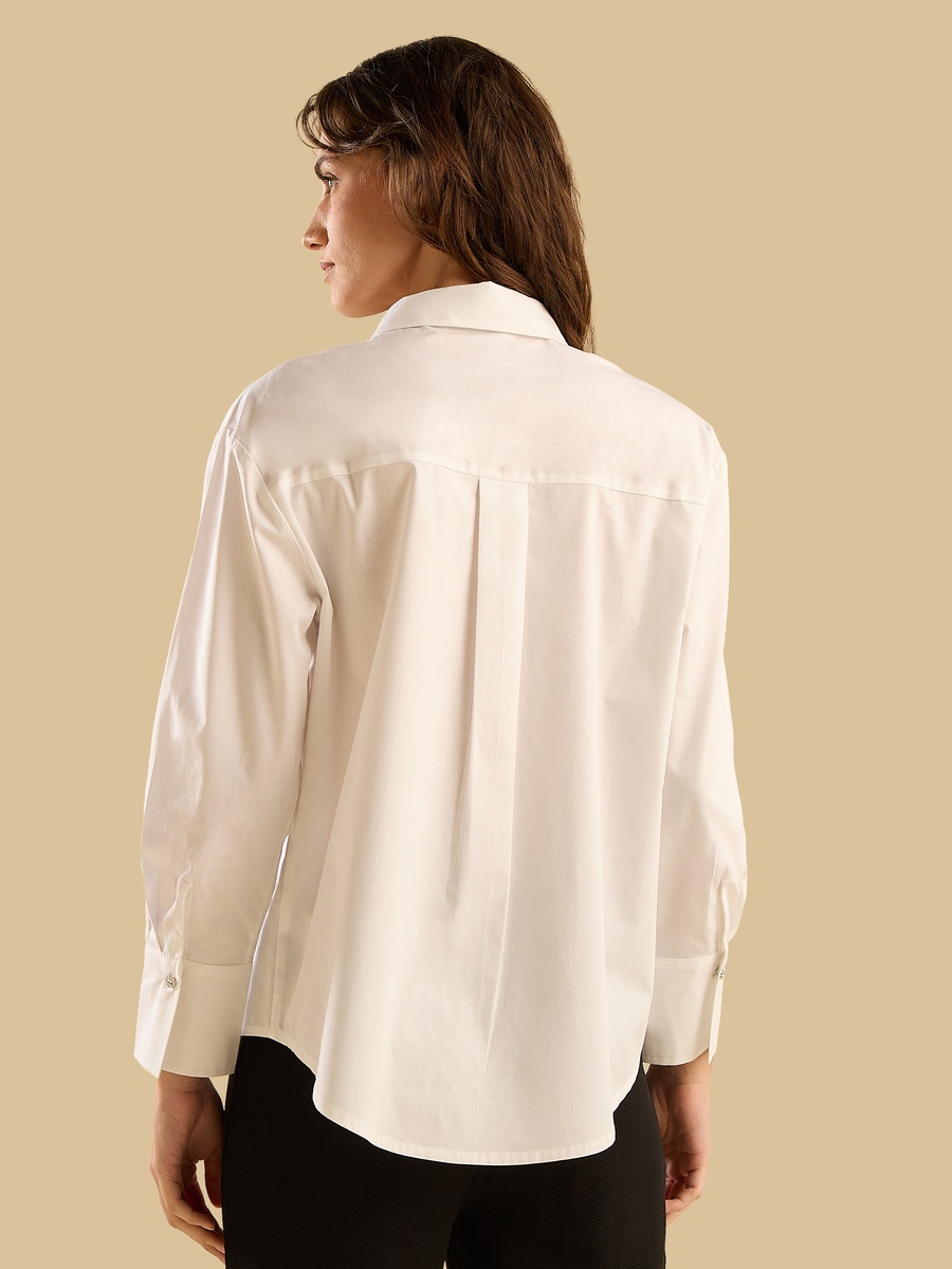Embellished Poplin Shirt
