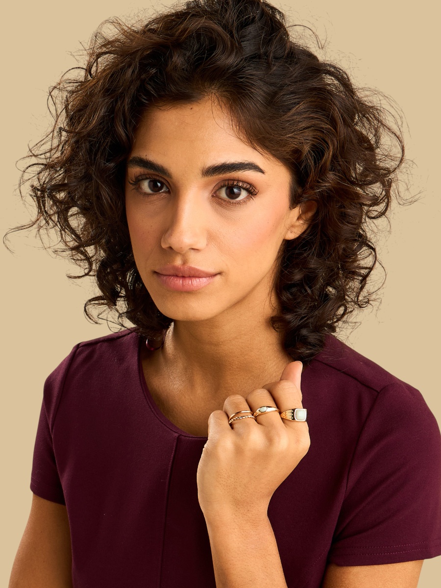 Pack of 4 - Assorted Metallic Ring