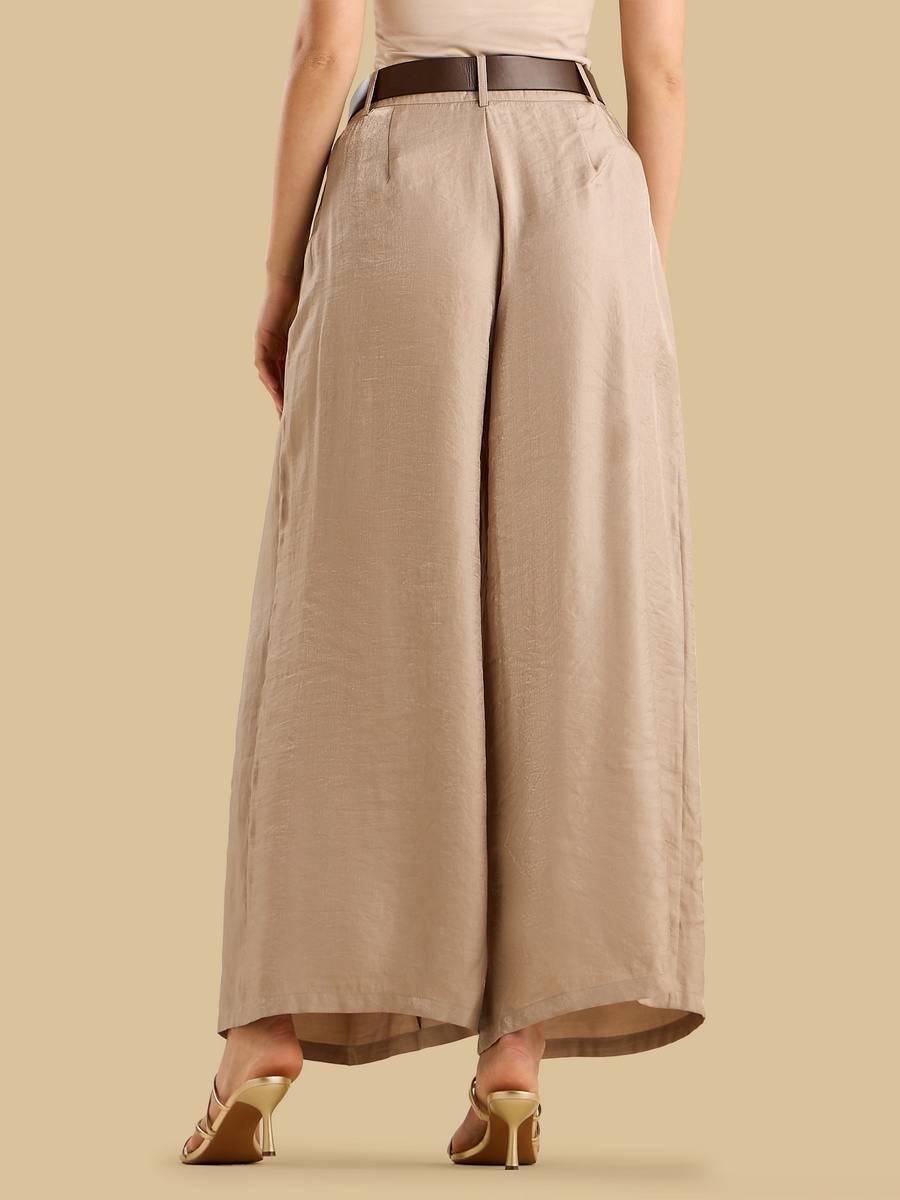 Wide Leg Pants with Belt