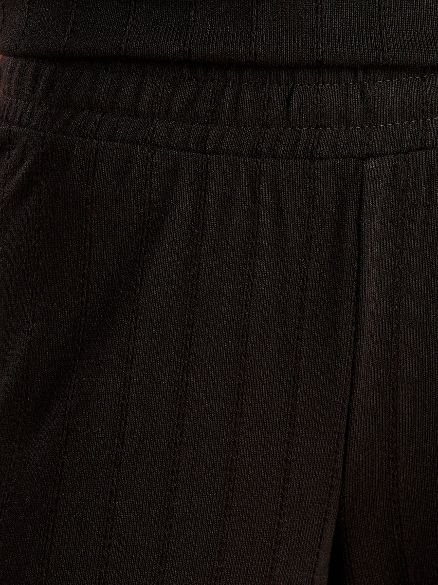 Pointelle Textured Wide Leg Pants
