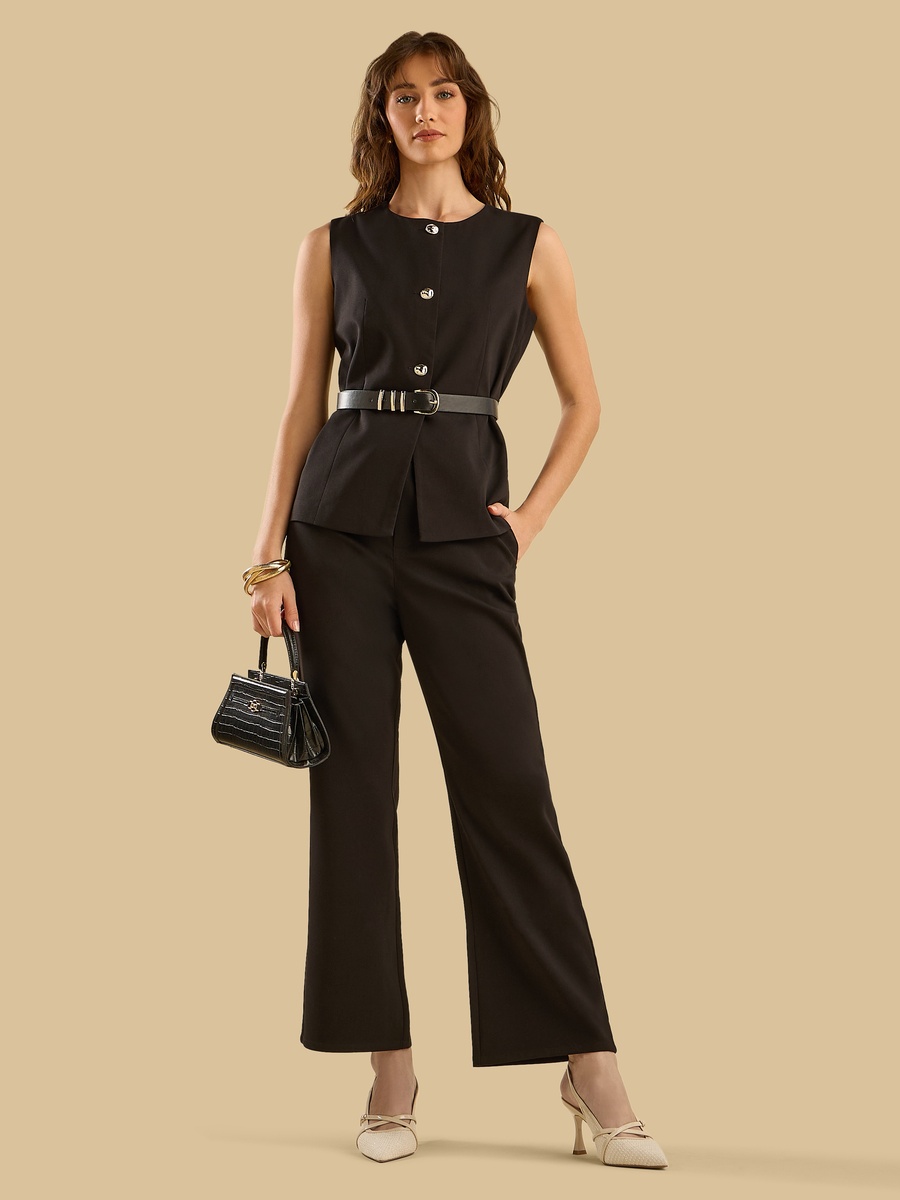 Flared Leg Trousers