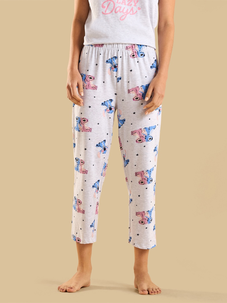 Angel and Stitch Print Pyjama Set