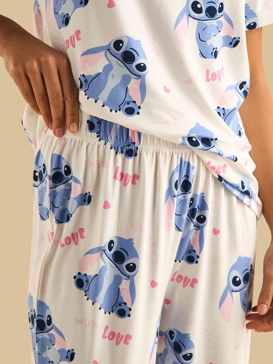 Stitch Print Pyjama Set