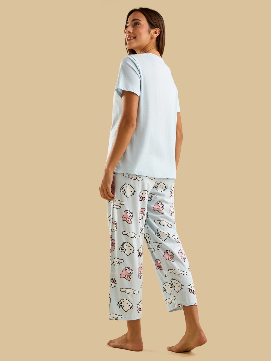 Hello Kitty and Friends Print Pyjama Set