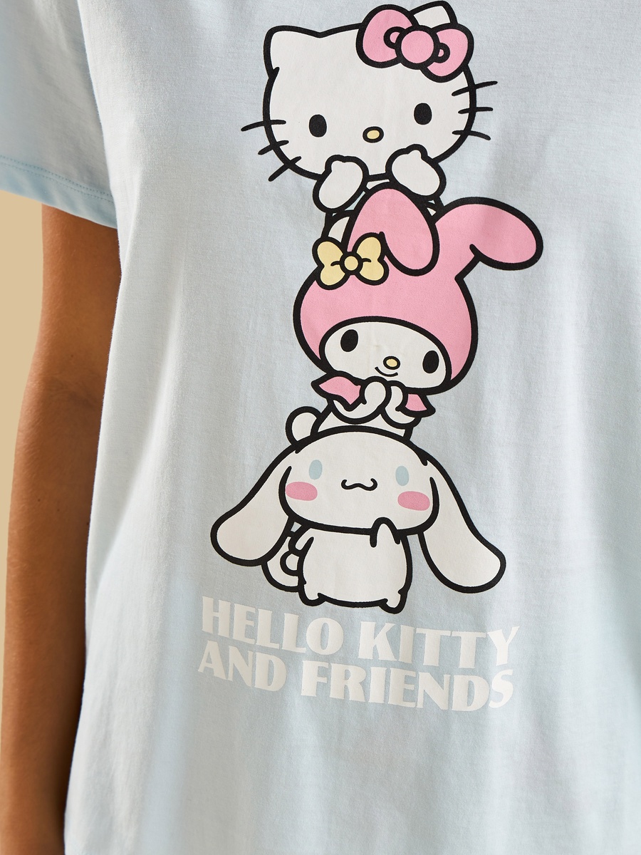 Hello Kitty and Friends Print Pyjama Set