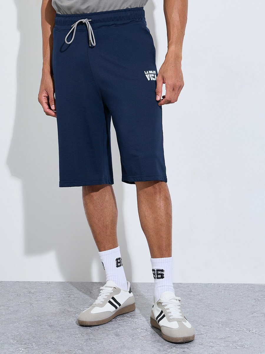 Men Oversized Cotton Blend T-Shirt and Shorts Set