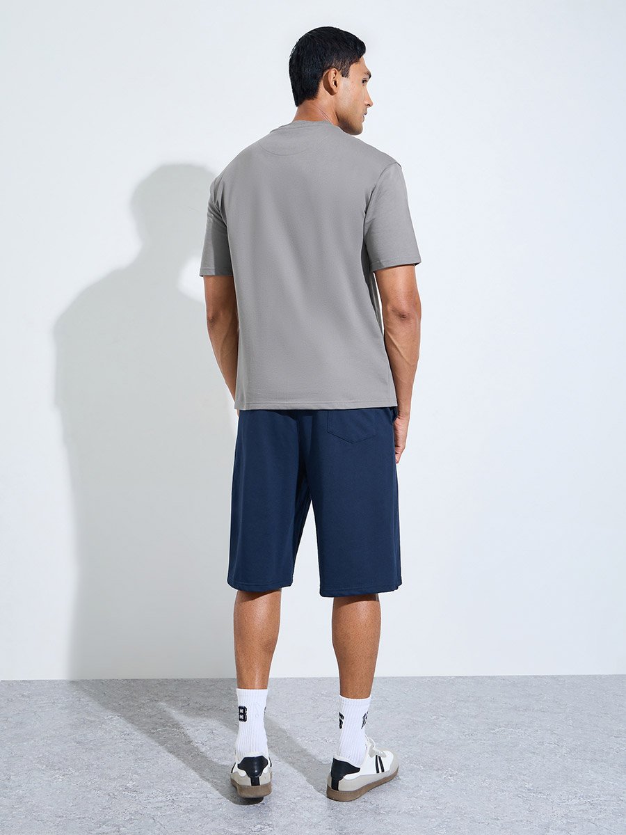 Men Oversized Cotton Blend T-Shirt and Shorts Set