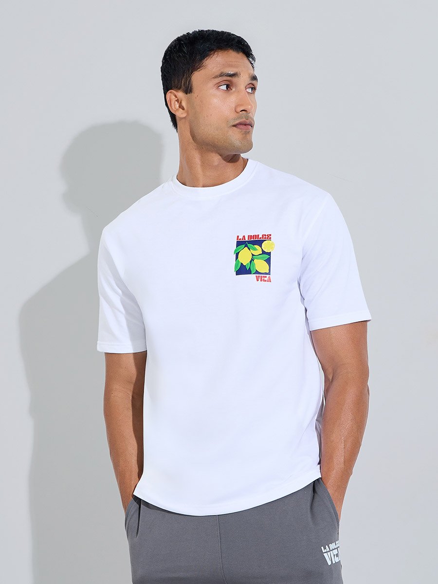 Men Oversized Cotton Blend T-Shirt and Shorts Set