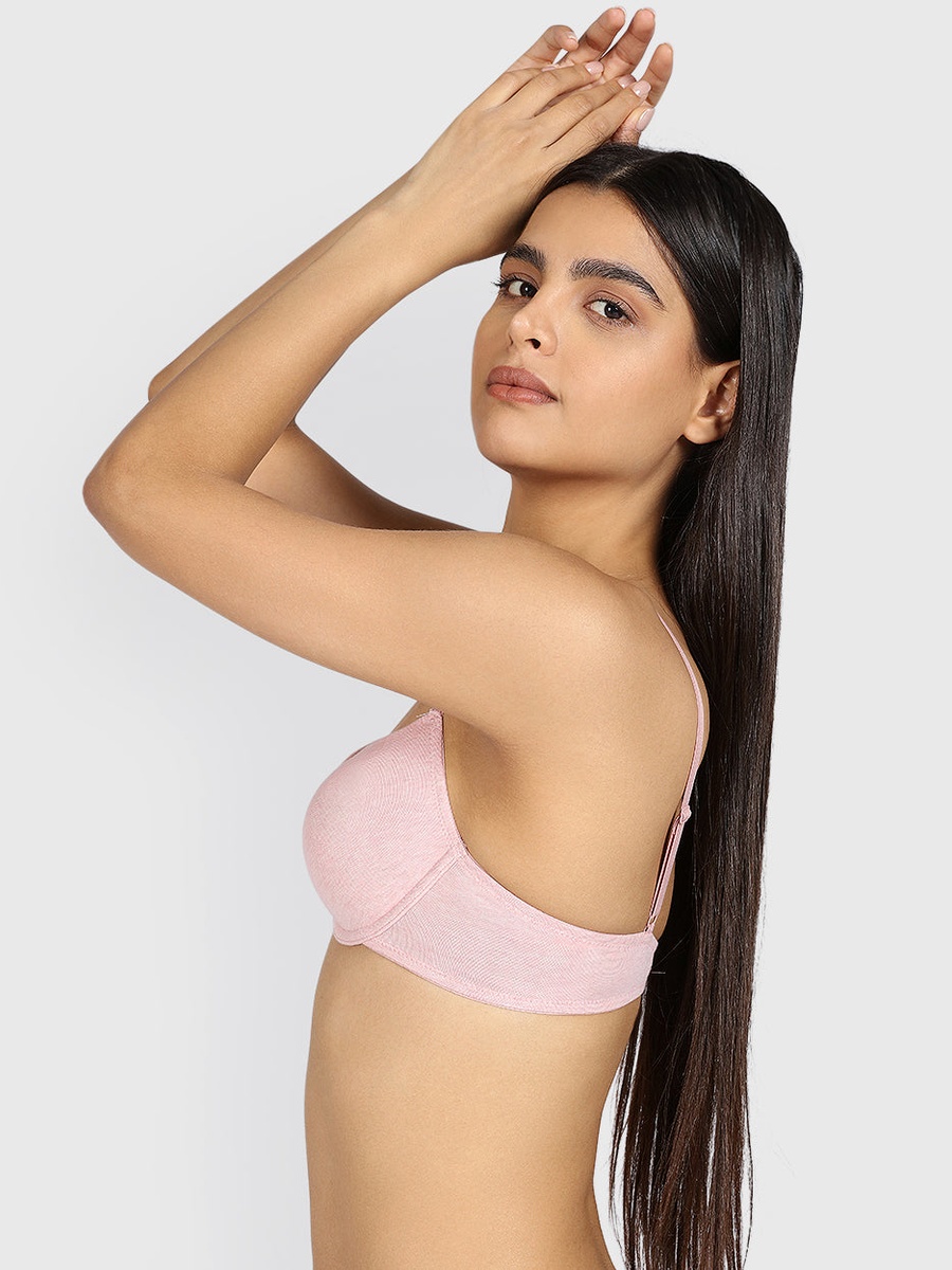Padded Wired Remix Demi Lightly Lined Heather Bra