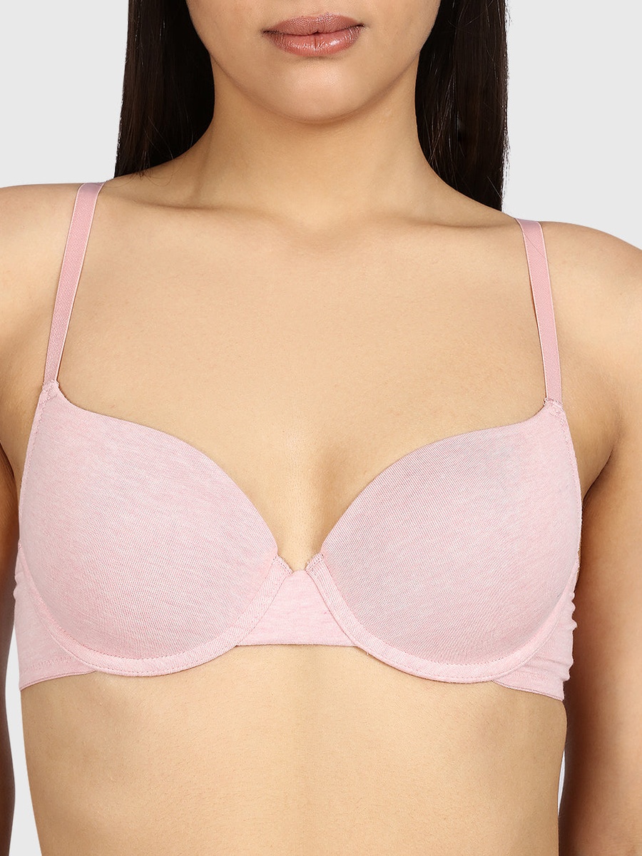Padded Wired Remix Demi Lightly Lined Heather Bra