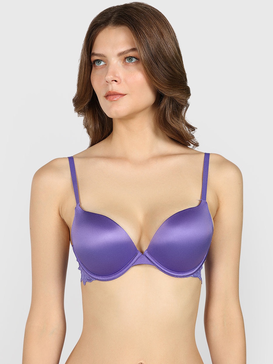 Padded Wired Double Push-Up Plunge Bra