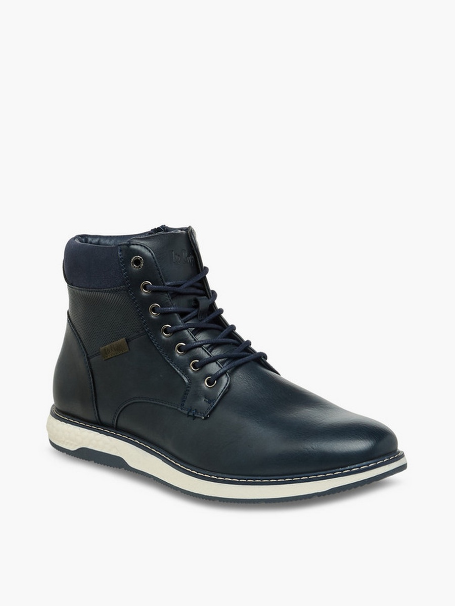 Men Lace-Up Ankle Boots
