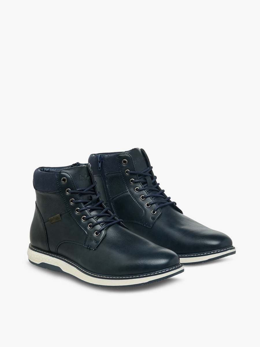 Men Lace-Up Ankle Boots