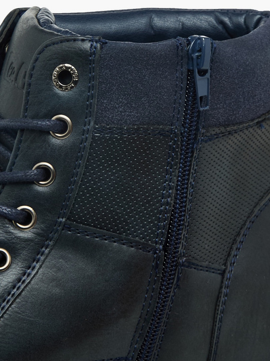Men Lace-Up Ankle Boots