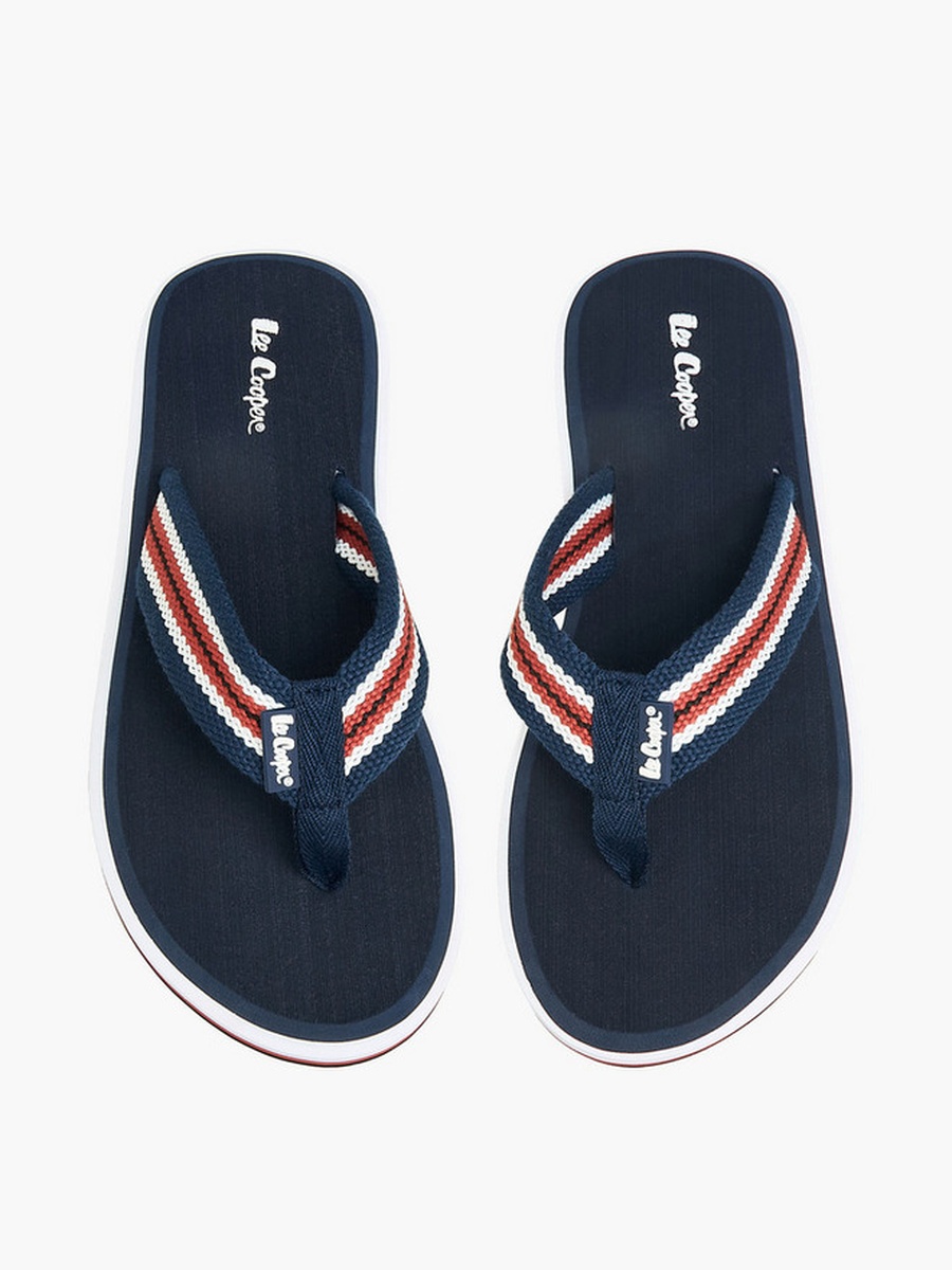 Men Striped Flip Flops