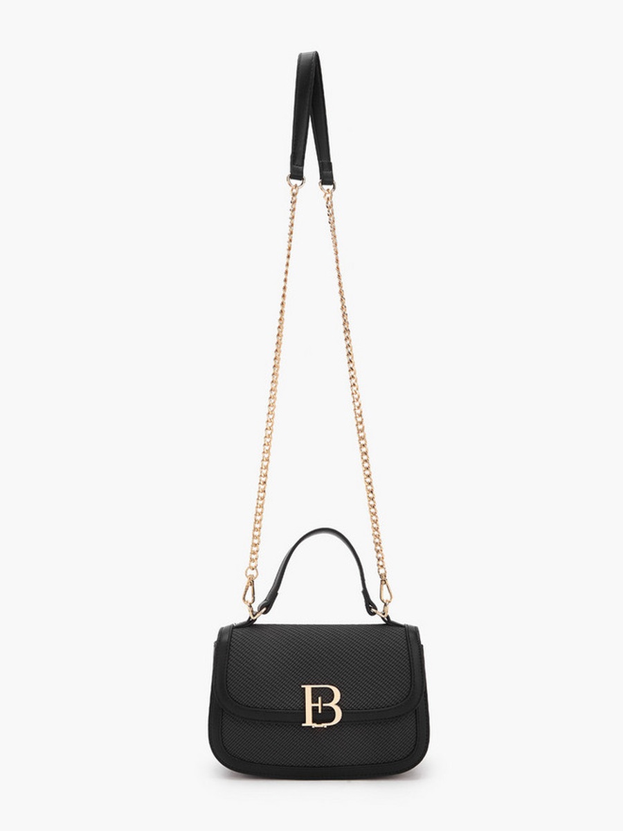 Logo Detail Crossbody Bag with Chain Strap