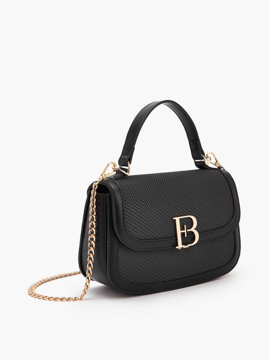 Logo Detail Crossbody Bag with Chain Strap