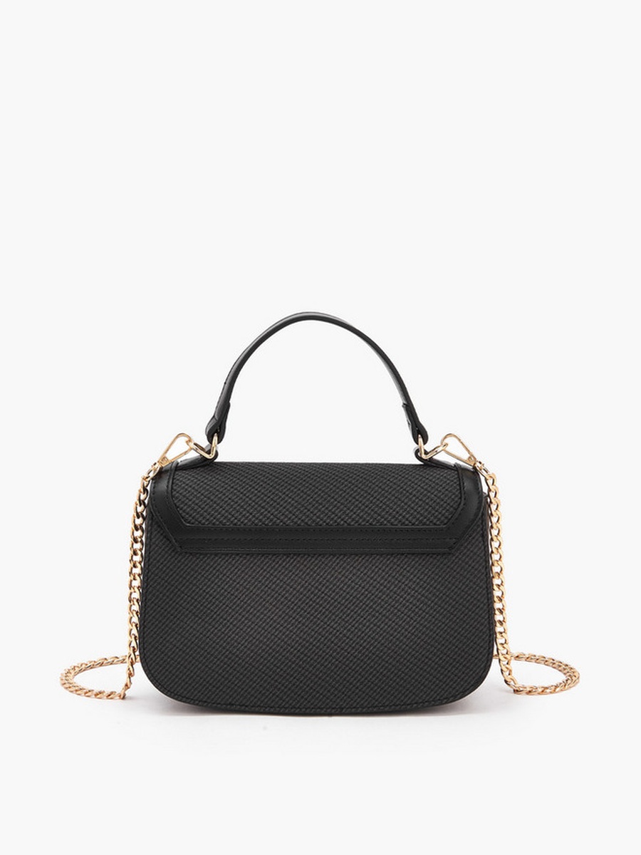 Logo Detail Crossbody Bag with Chain Strap