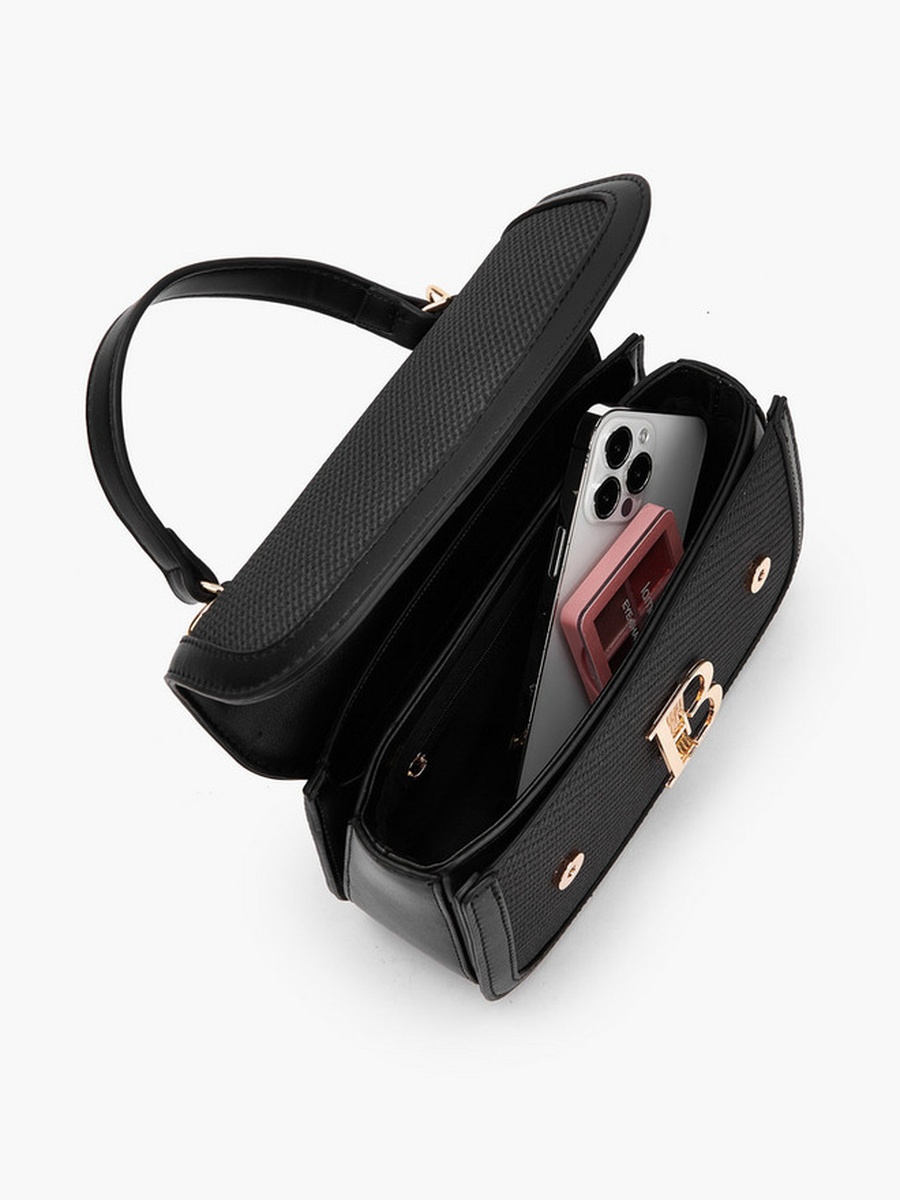 Logo Detail Crossbody Bag with Chain Strap