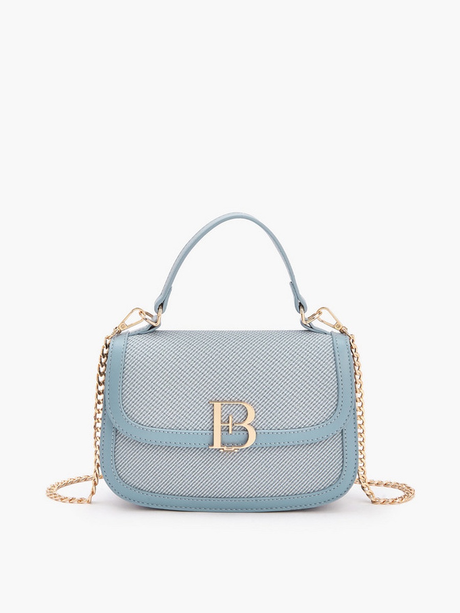 Logo Detail Crossbody Bag with Chain Strap