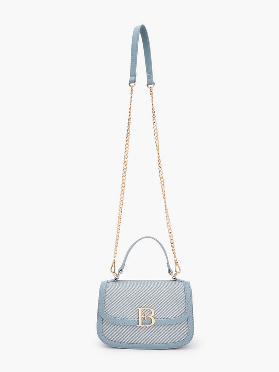 Logo Detail Crossbody Bag with Chain Strap