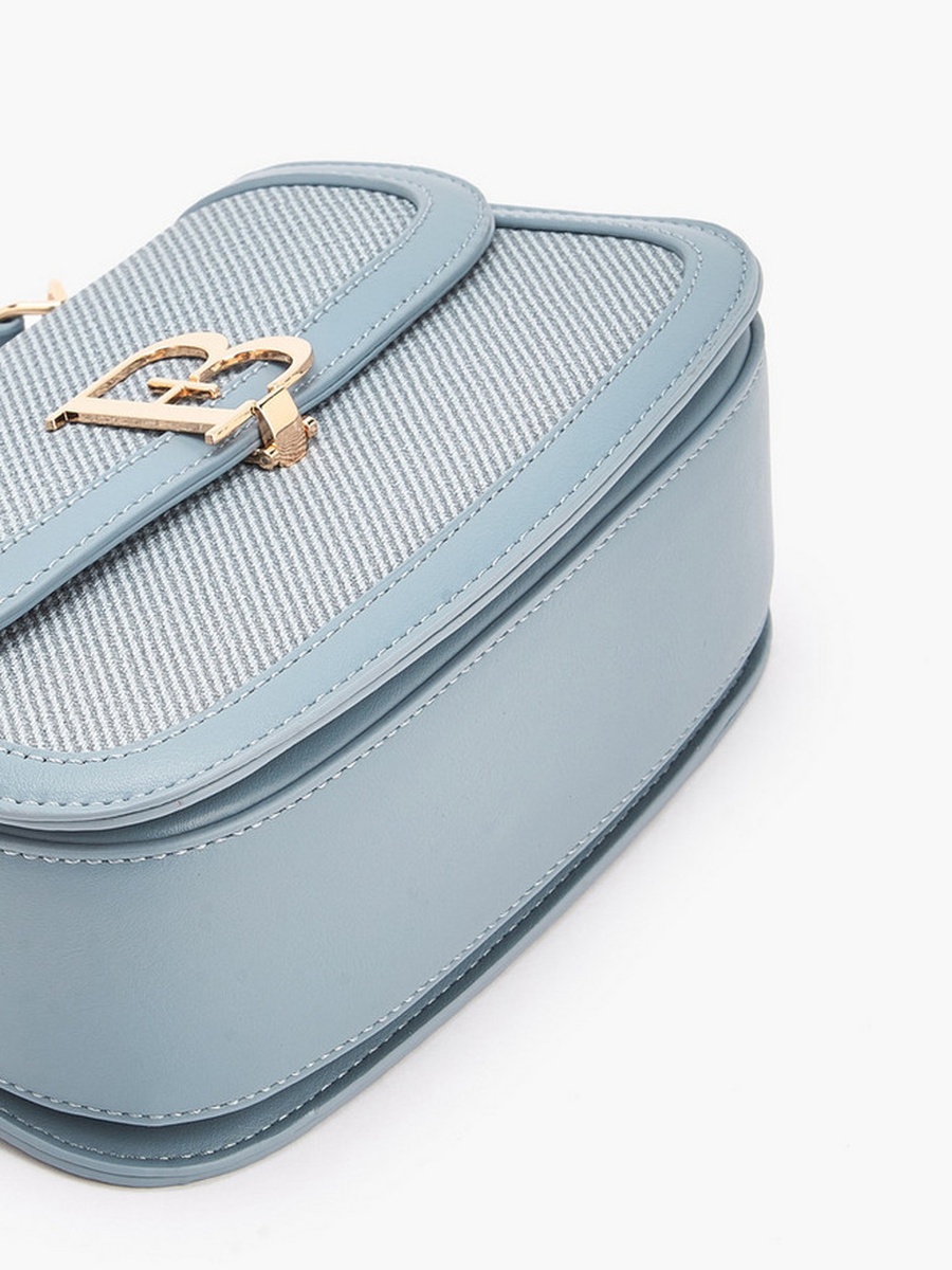 Logo Detail Crossbody Bag with Chain Strap