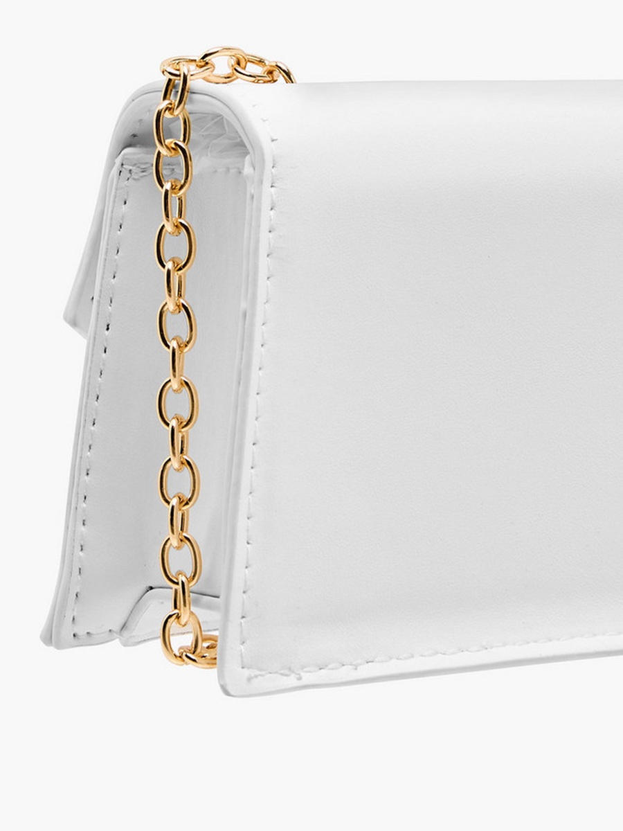 Butterfly Embellished Crossbody Bag with Chain Strap 