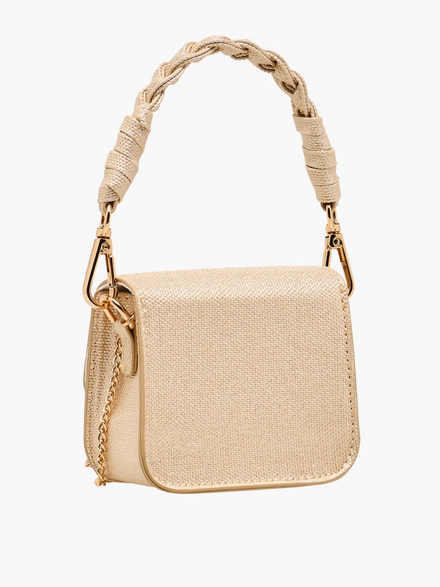 Embellished Butterfly Crossbody Bag with Chain Strap 