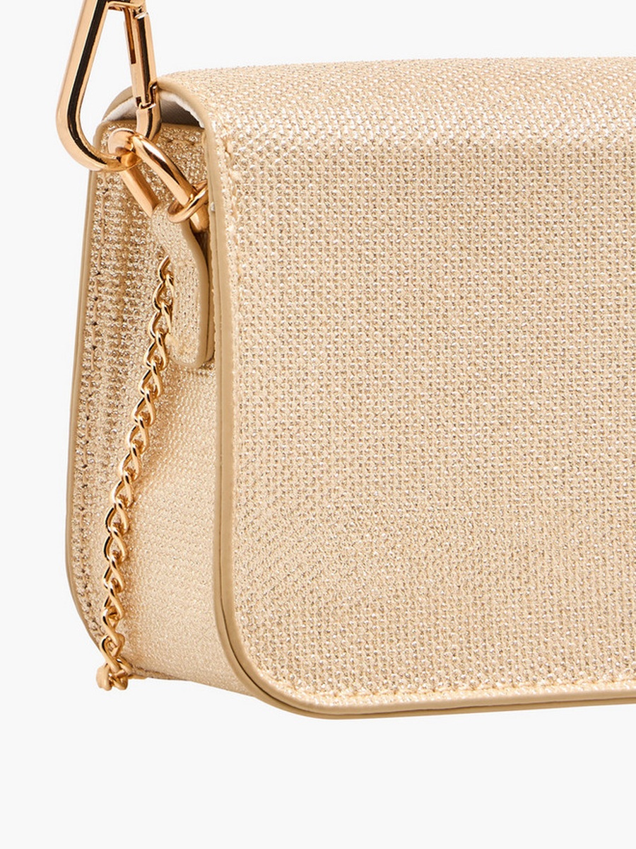 Embellished Butterfly Crossbody Bag with Chain Strap 