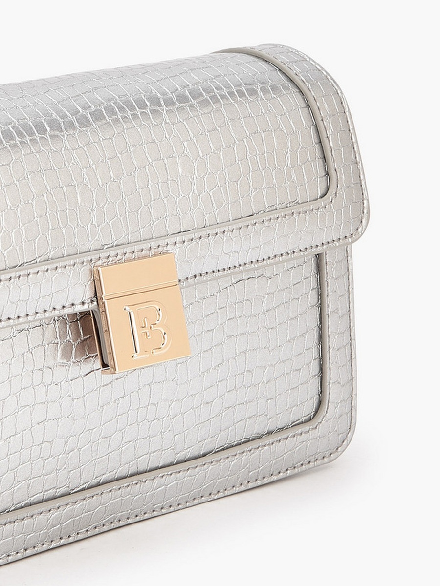 Textured Crossbody Bag with Detachable Strap 