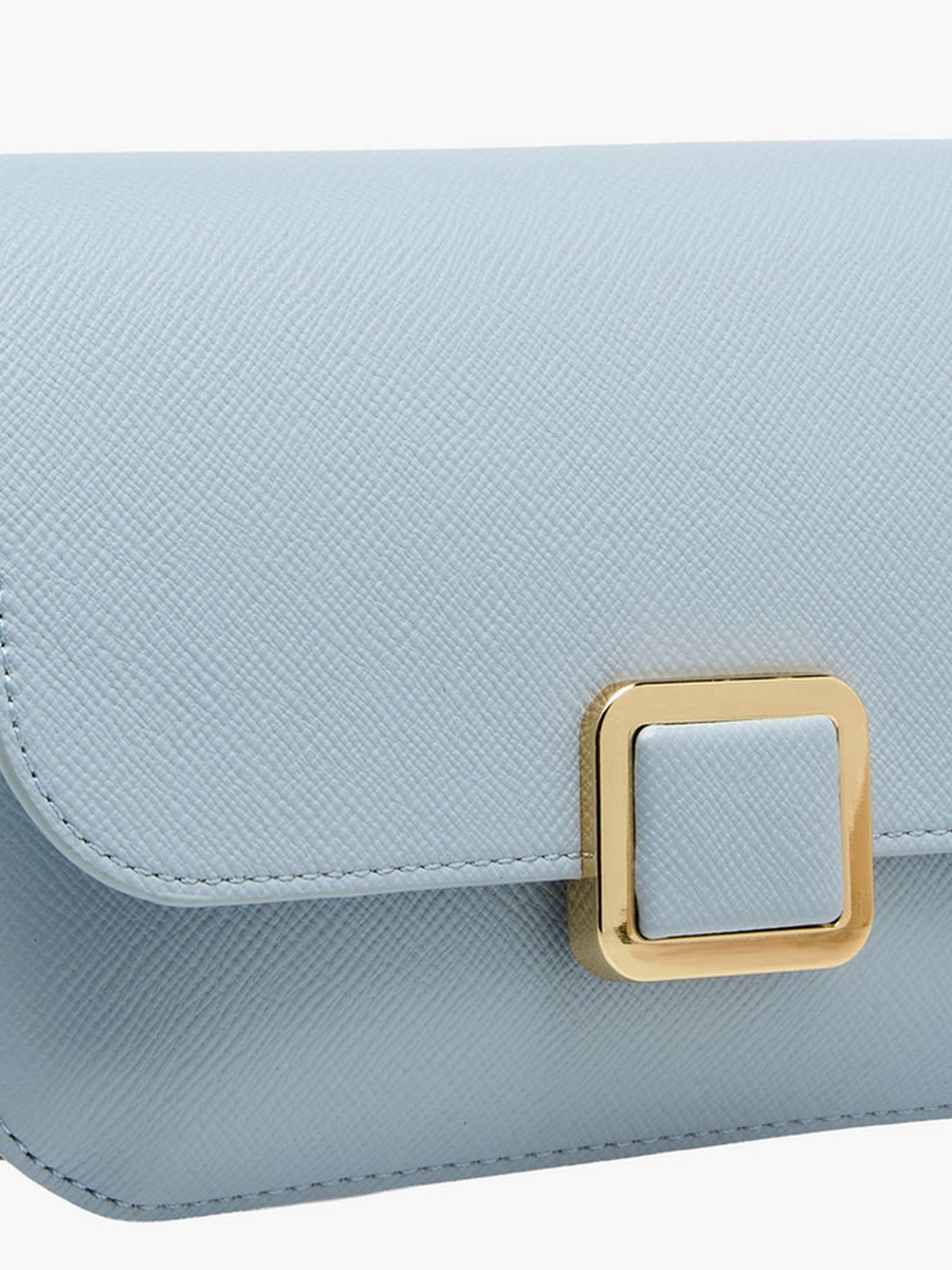 Textured Crossbody Bag with Detachable Chain Strap