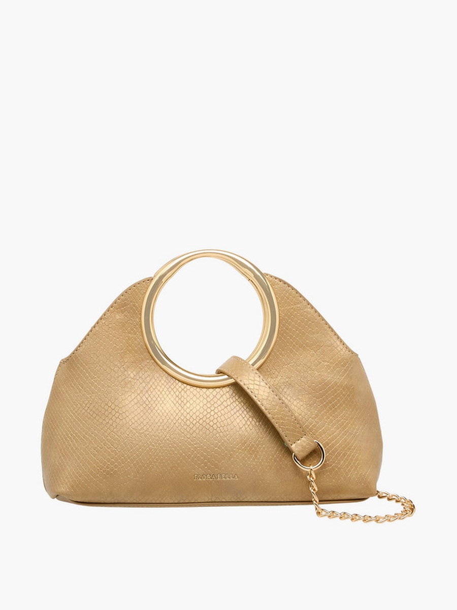 Textured Crossbody Bag with Detachable Chain Strap