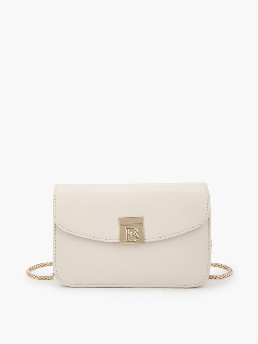 Logo Accent Crossbody Bag with Chain Strap
