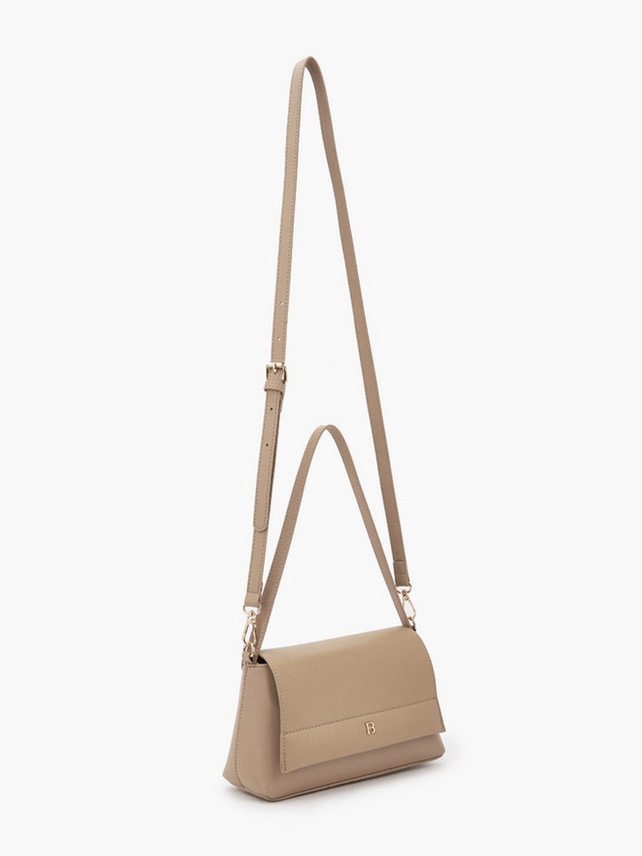 Textured Crossbody Bag with Detachable Strap