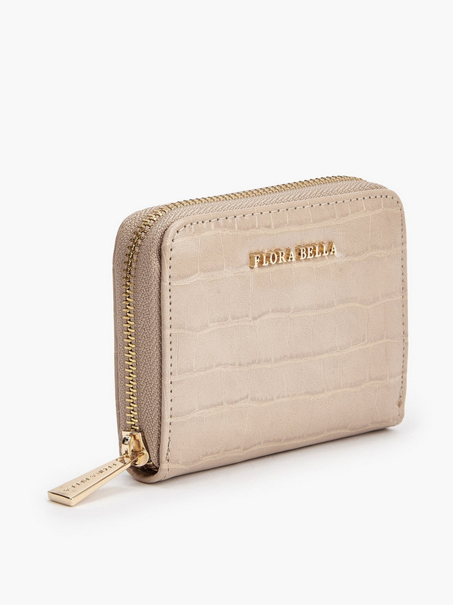 Textured Zip-Around Wallet