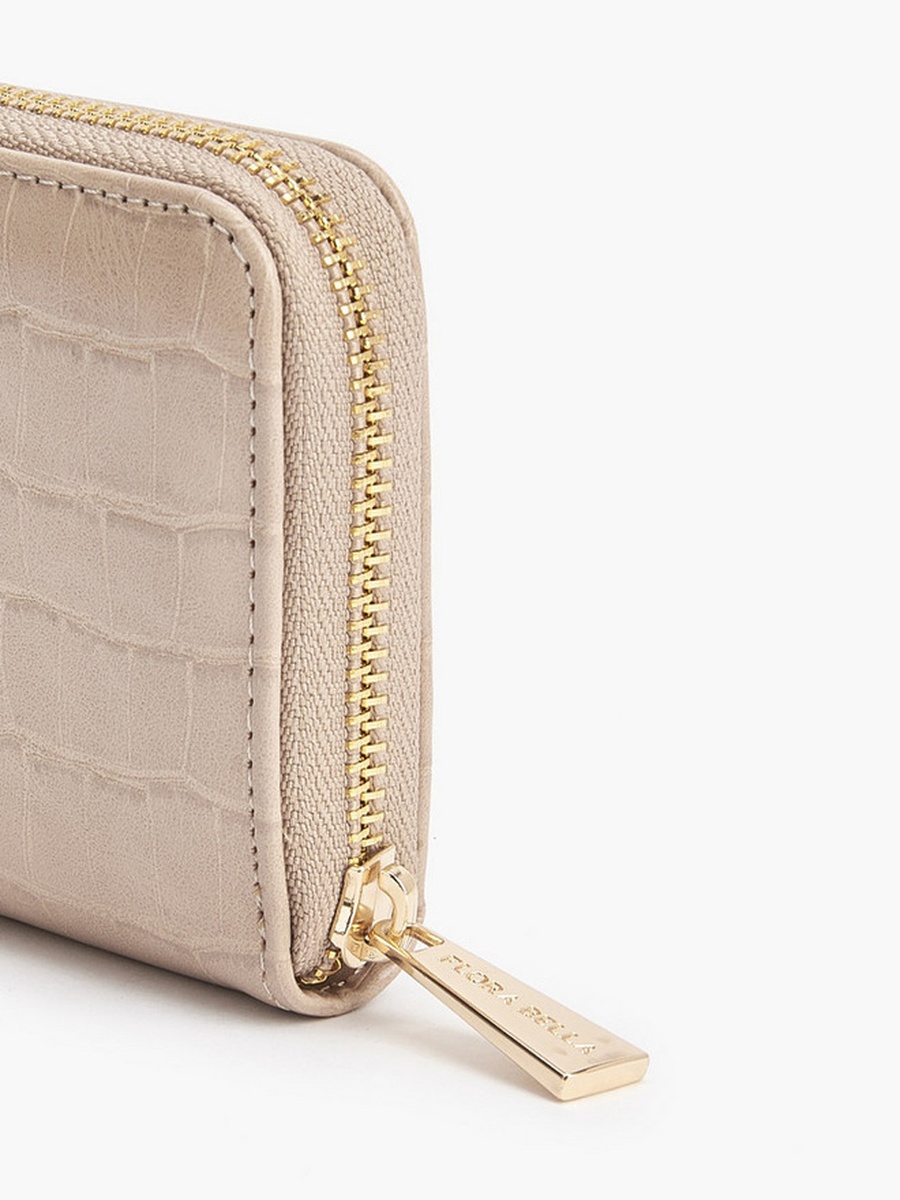 Textured Zip-Around Wallet