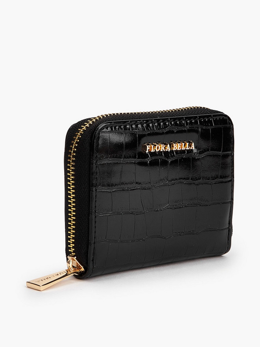 Textured Zip-Around Wallet
