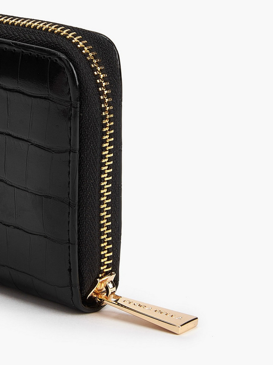 Textured Zip-Around Wallet