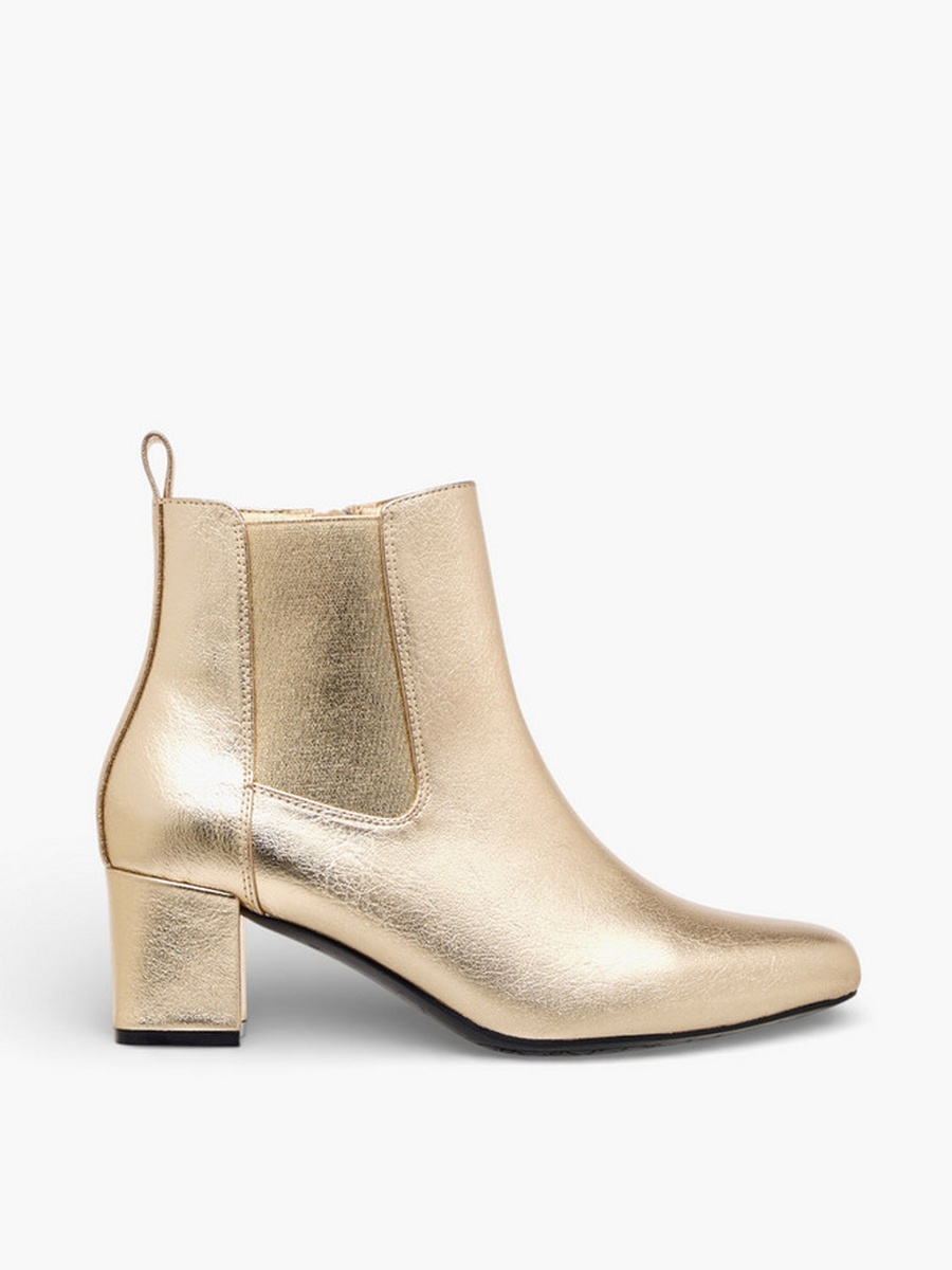 Women Block Heel Chelsea Boots