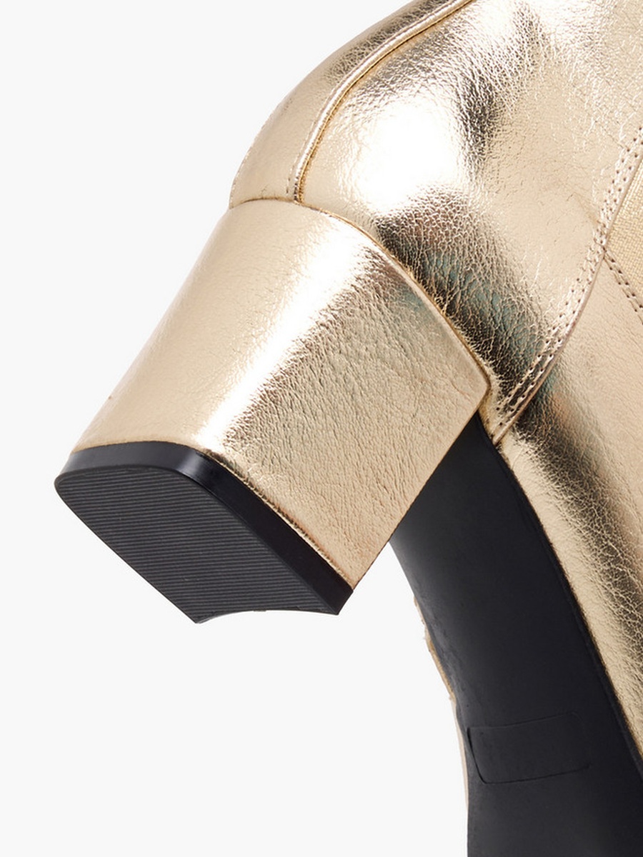 Women Block Heel Chelsea Boots